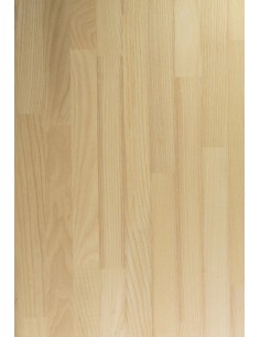 Panneau bois massif frêne lamellé collé abouté