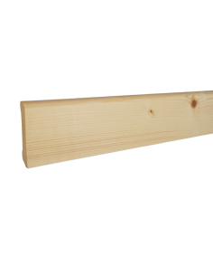 Plinthe sapin bord arrondi