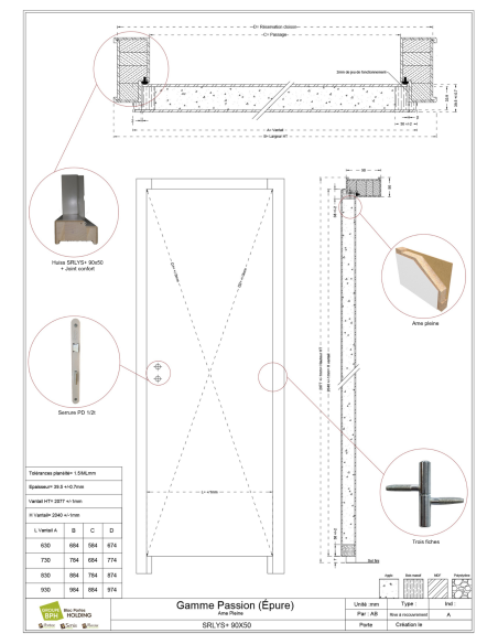 Bloc porte âme pleine