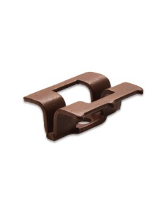 Clip simple MOSO® Inox + vis brun