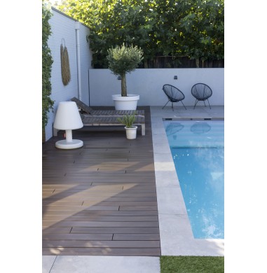 Lame composite brossé brun Rio