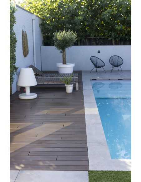 Lame composite brossé brun Rio