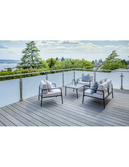 Lame composite brossé gris cayenne