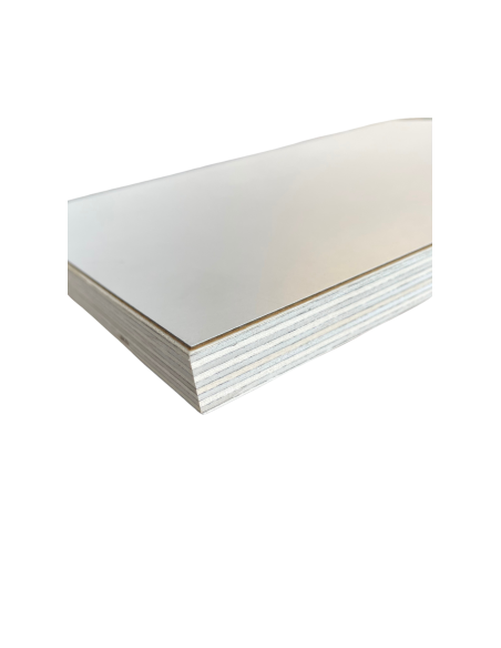 Panneau contreplaqué HPL blanc mat