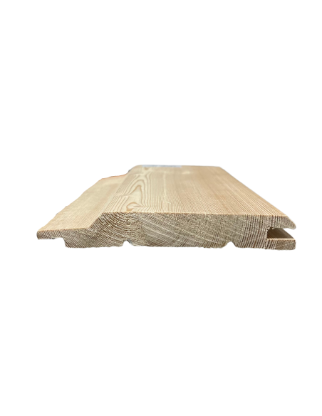 Profilé naturel mélèze AB lisse élégie biaise (conforme DTU)