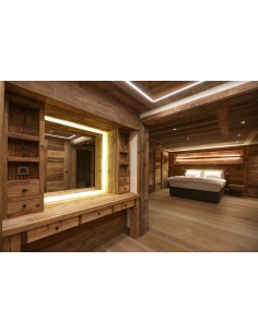 Placage vieux bois brulé soleil marron 2