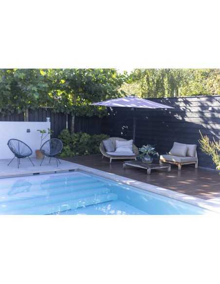 Lame composite brossé brun Rio